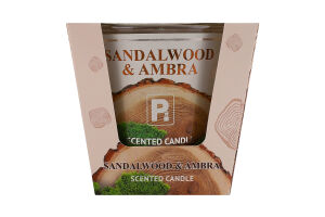 Свічка ароматична Tindra Сандалове дерево-Амбра 130г скло Пако ІФ
