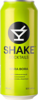 Напиток слабоалкогольный 500мл 7% сильногазированный Бора Бора Cocktails Shake ж/б