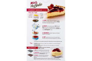 JELL-O No Bake Cheese Cake Dessert Mix Strawberry