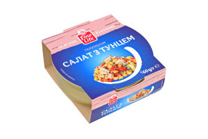 Салат с тунцом и кускусом стерилизованный Fine Life ж/б 160г