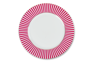 Тарілка PIP Studio Royal Stripes червона 21см