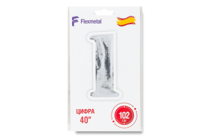 Кулька фольгована Цифра 1 синя 40" Весела витівка