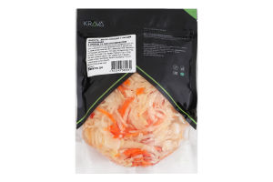 Капуста маринована кисло-солодка з перцем з цукром та підсолоджувачем Krava д/п 400г