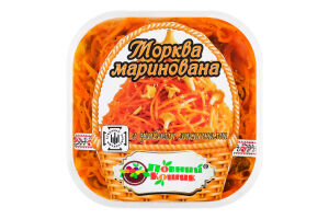 Морква маринована з грибами лисичками Повний Кошик відро 500г