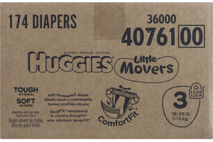Huggies Little Movers Diapers Size 3 - 174 CT