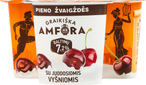 Йогурт 3.1% с чёрной вишней Graikiska Amfora ст 150г