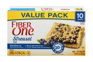 Fiber One Streusel Bar Blueberry - 10 CT