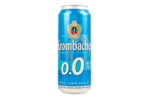 Пиво 0.5л 0% безалкогольное светлое фильтрованное пастеризованное Pils Krombacher ж/б