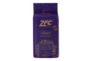 Кава натуральна смажена мелена зернова Violet ZFC в/у 250г