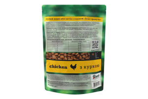 Корм сухой для котов С курицей Екко-гранула д/п 400г