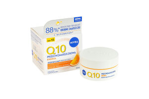 Крем проти зморщок денний SPF 15 Посилення сяйва Q10 energy Nivea 50мл