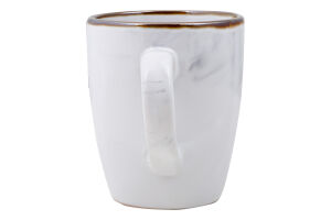 Чашка Marmo 390мл біла кераміка Ardesтo