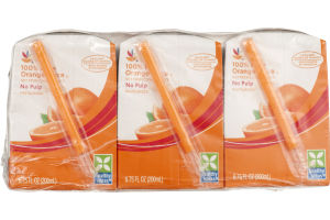 Ahold 100% Pure Orange Juice No Pulp - 6 CT