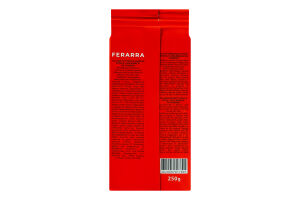 Кофе натуральный жареный молотый 100% Arabica Ferarra в/с в/у 250г