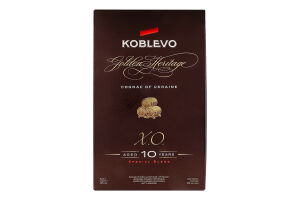 Коньяк 500мл 40% марочний XO Golden heritage Koblevo к/у