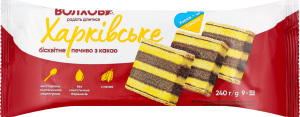 Печиво здобне збивне Харківське з какао Волхов м/у 240г