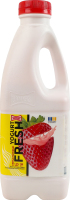 Йогурт 1.2% з цукром та наповнювачем Полуничний фреш Стигла полуниця Yogurt fresh Злагода п/пл 750г
