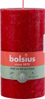 Свеча Bolsius Рустик Shine нежно красная 130/68