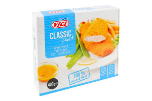 Порції рибні заморожені в паніровці Vici к/у 400г