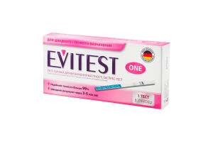Тест-полоска для определения беременности One Evitest 1шт