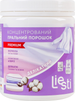 Порошок стиральный концентрированный для деликатных тканей и изделий из шерсти Premium Liesti 500г