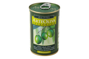 Оливки зеленые пастеризованные ArteOliva ж/б 300г