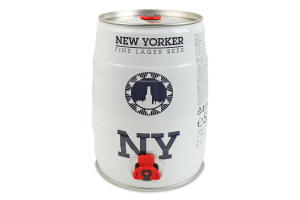 Пиво 5л 4.5% солодовое светлое фильтрованное пастеризованное New Yorker кег