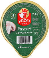 Паштет з курячим м'ясом та грибами Profi ст 250г