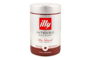 Кава натуральна мелена темне обсмаження Intenso Illy з/б 250г