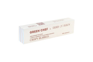 Батончик шоколадный с кешью, карамелью и рисовыми шариками с подсластителями Crispy bubbles Green Chef к/у 45г