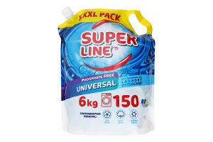 Гель для прання для кольорових та білих тканин Універсальний Super Line 6кг