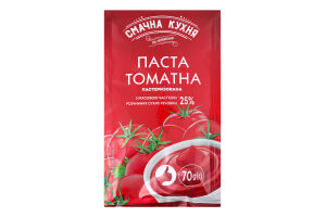 Паста томатная 25% пастеризованная Смачна кухня м/у 70г