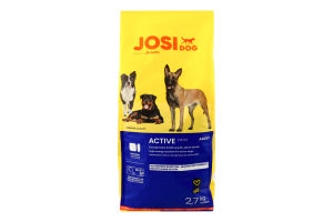 Корм сухой полнорационный для взрослых собак Active JosiDog м/у 2.7кг