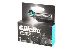 Касети для гоління змінні Charcoal Mach3 Gillette 2шт