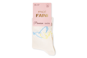 Шкарпетки жін moiFaini 213060 ГолубМиру мол р35-37