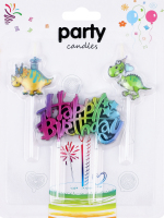 Набір свічок д/т Hap birth та 2 дино CZ080337-01 6909 И349
