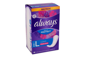 Прокладки щоденні Дейлі Протект лонг ароматизовані 48шт Олвейс