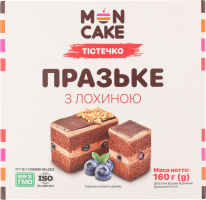 Тістечко Празьке з лохиною 160г блістер Moncake