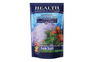 Сіль для ванн з ефірною олією сосни Crystals Health 500г