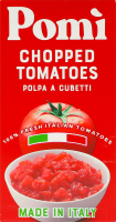 Томаты нарезанные кубиками пастеризованные Pomi т/п 500г