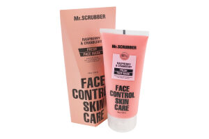 Маска для обличчя для покращення тону і свіжості живильна Raspberry&Cranberry Face control skin care Mr.Scrubber 100г