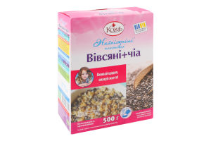 Хлопья овсяные + чиа Нежнейшие Kozub к/у 500г