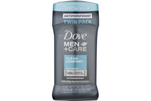 Dove Men + Care Antiperspirant Clean Comfort - 2 PK