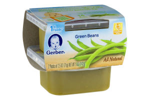 Gerber 1st Foods Green Beans Supported Sitter - 2 PK