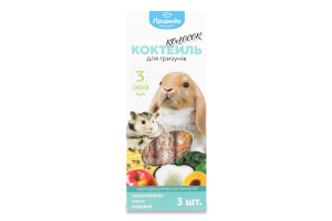 Корм-лакомство для грызунов Коктейль Мультивитамин-кокос-медовый Колосок Природа к/у 90г