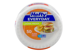 Hefty Everyday Plates Soak Proof - 50 CT