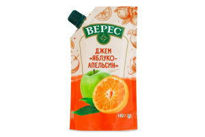 Джем нестерилизованный Яблоко-апельсин Верес д/п 140г