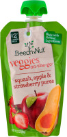 Beech-Nut Stage 2 Veggies On-The-Go Sqaush, Apple & Strawberry Puree