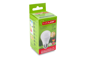 Лампа світлодіодна 9W Е27 3000К 825lm №LED-A60-09272(A) Eurolamp 1шт