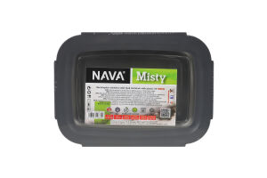 Контейнер пищевой металл с пластиковой крышкой 900мл №10-002-102 Misty Nava 1шт